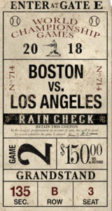 vintage baseball ticket
