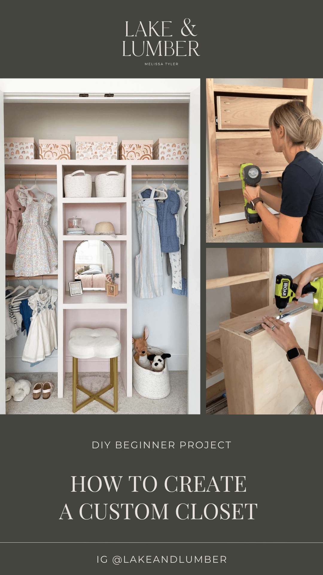 How to Build a Custom DIY Closet - Lake and Lumber